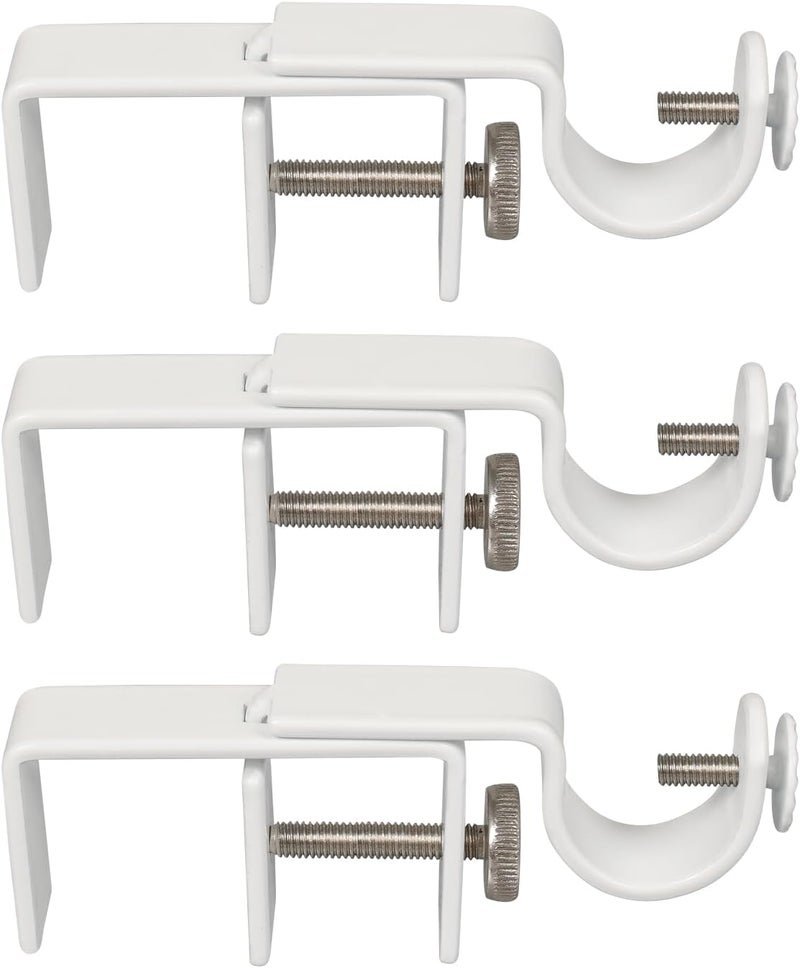 INSFITY Outside Mounted Blinds Curtain Rod Bracket (Only Fit for 1.3-2 inches Rectangle Headrail) No Drill No Tools Required (Patent Depending) - Image 1